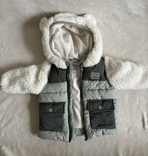 F&F Green Baby Boy Hooded Padded Coat Aged 3-6 Months