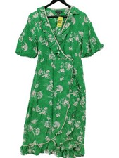 Topshop Wrap Midi Dress UK14