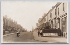 RPPC Albert Terrace Middlesbrough? Stockport? Street Scene Children c.1910s RP