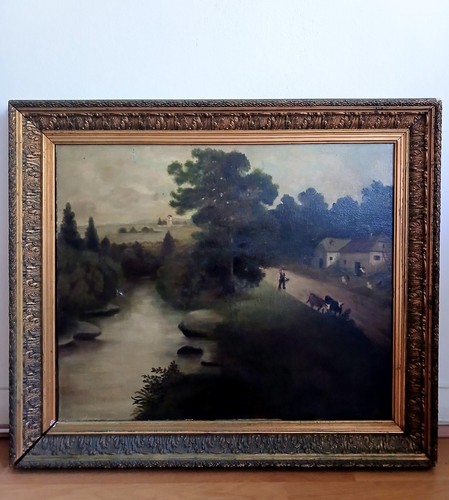 Oil painting possibly - painting, 19th