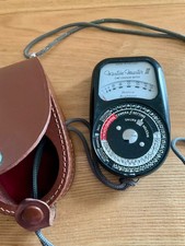 S2713-3 Weston Sangamo Master III Film Camera Light Meter with leather case VGC
