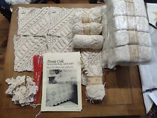 Annie Cole Traditional knitted Star Bedspread Pattern Kit. Everything You Need. 