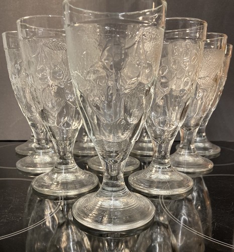 Set vintage french glass - french,