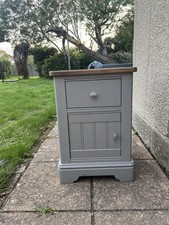 Solid Wood Bedside Table Two Draws