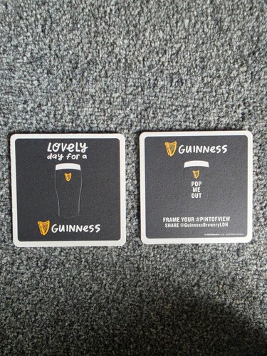 Guinness beer mats - guinness,