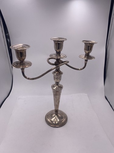 Vintage silver candlestick - vintage,