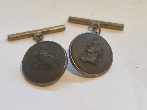 Silver wedgwood old cufflinks - wedgwood,