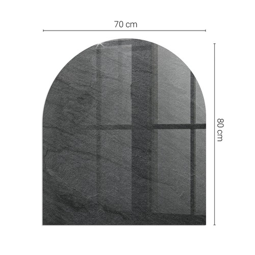Glass hearth plate - glass,