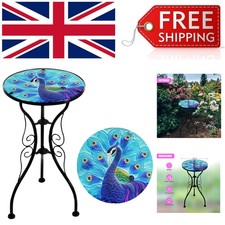 Elegant Blue Peacock Mosaic