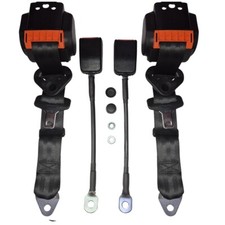 Front safety seat belt with - belt,