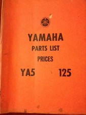 OEM FACTORY YAMAHA PARTS LIST