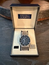 Vintage 1982 Men's Seiko Chronograph  Sports 100  Wristwatch 7A28-7049