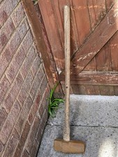 7 POUND SLEDGE HAMMER WITH STRAIGHT PEIN HANDLE 30 IN 76 CM GOOD USABLE CONDITIO