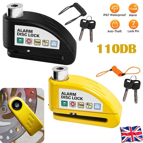 Motorbike security disc lock - motorbike,