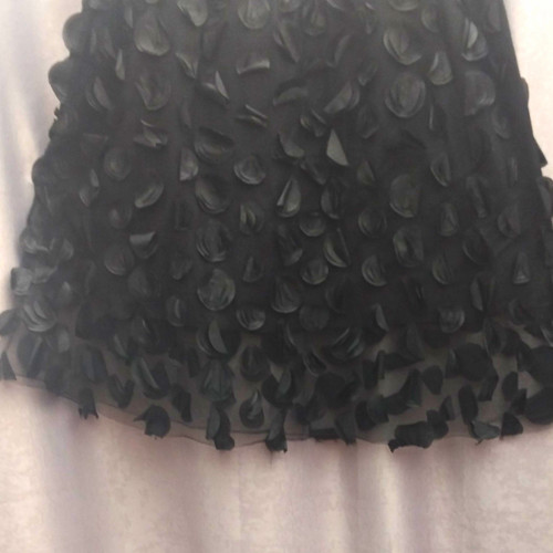 Women plus 4xl black tulle - black,