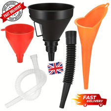 3x Fuel Funnels Set Plastic