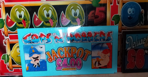 Fruit machine bank - machine, cops