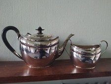 ATKIN BROTHERS 1853-1925 SILVER PLATED TEA POT & SUGAR BOWL 6465