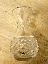 Galway Irish Crystal bud vase 11x6cm weighing 340g signed in good condition