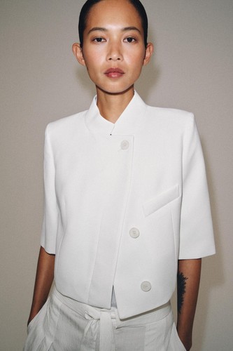 Zara cropped short sleeve - zara,