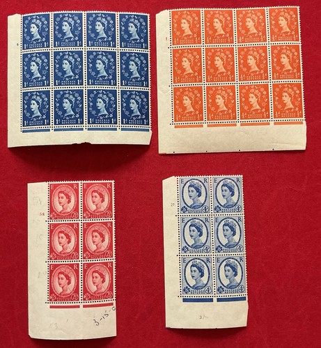 Qeii wilding stamps 4no - qeii,