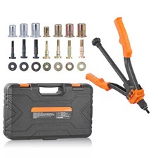 Uimoso Rivet Nut Tool 14in Rivnut Tool Kit 7 PCS Mandrels and 70 PCS Rivet Nuts