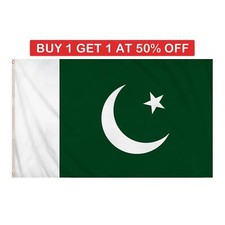 Pakistan National Flag 5ft x 3ft Independence Day Cricket World Cup Fans Support