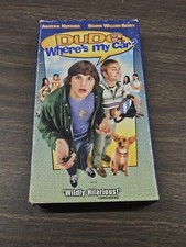 Dude, Wheres My Car (VHS, 2001) Ex Rental Copy White Cassette *Tested**Working*