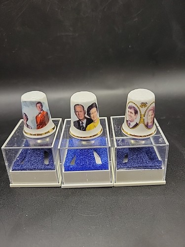 Bone china thimbles - china, royal