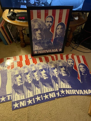 Nirvana kurt cobain poster - nirvana,