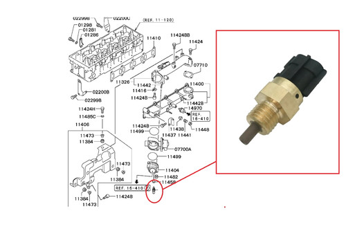 Air intake temperature sensor - air,