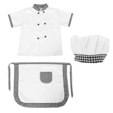  Chef Apron Hat Set Dress up