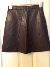 Zara plum pleather mini skirt - pleather,