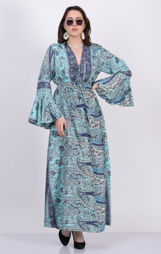 Women smocked long - long, maxi