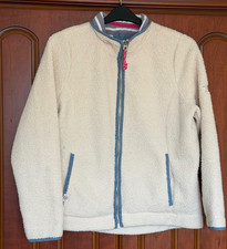 Joules Ladies Fleece Jacket White Size 16
