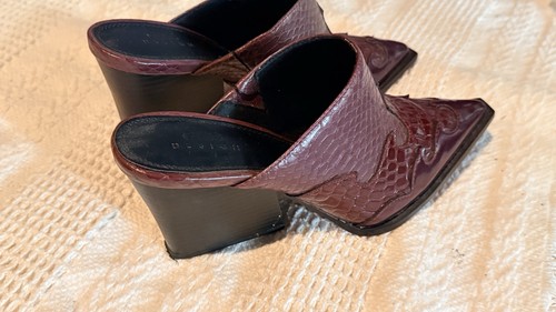 Asos burgundy croc - croc, effect