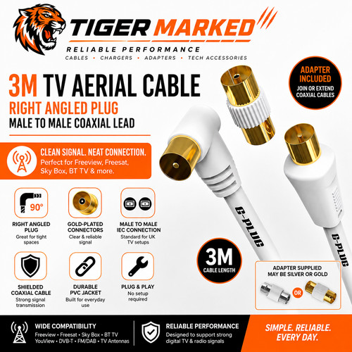 Aerial cable right - aerial, angle