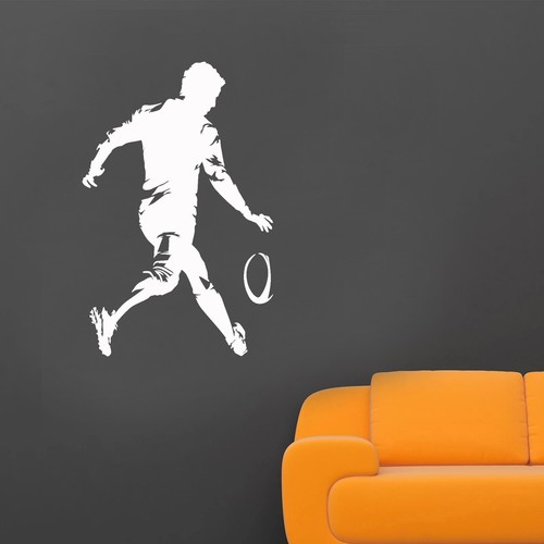 Rugby player wall art - wall, sticker
