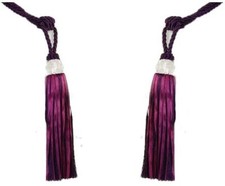 Set of 2 Purple Crystal Gem