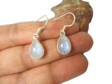 Teardrop moonstone sterling - teardrop,