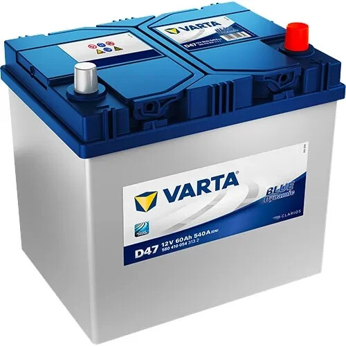 Varta d47 car battery - varta, blue