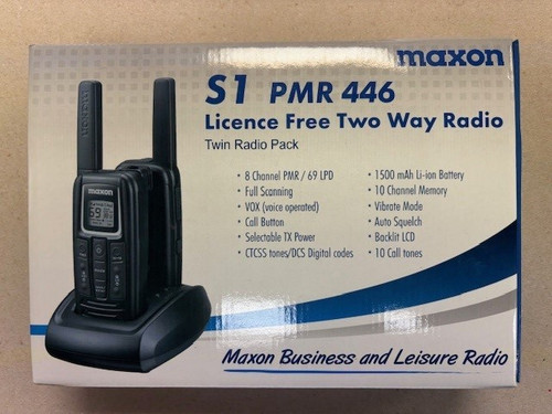 Maxon pmr446 liscence free - maxon, s1