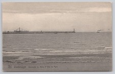 s23034 Extremite du Mole Entree du Port Zeebrugge  Belgium  postcard