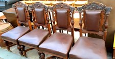 4 dining chairs Oak Pugin