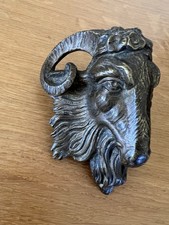 Antique bronze goats head - antique,