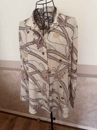 Paisley chain print blouse - paisley,