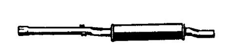 Exhaust silencer middle - silencer,