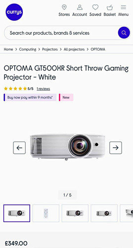 Optoma gt500xr short throw - gt500xr,