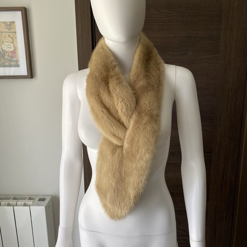 Vintage 1950s blonde real fur - blonde,