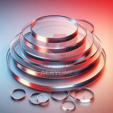 Laser cut clear acrylic - cut,